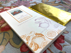 38% Milk Chocolate w/ Orange & Alaskan Sea Salt (Organic, Fair Trade Chocolate Bar)