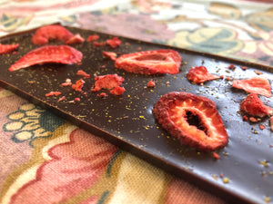 71% with Fennel Pollen & Strawberries (Organic, Fair Trade Chocolate Bar)